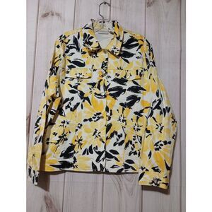 Drapers and Damon's Jacket Ladies Extra Large Yellow Floral